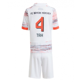 Billige Fotballdrakt Bayern Munich Jonathan Tah #4 Replika Bortedraktsett Barn 2025-26 Kortermet (med bukser)